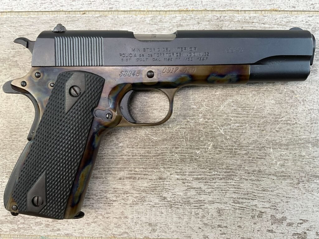 COLT D.G.F.M. - (F.M.A.P.) MOD 1927 11.25MM SEMI AUTO PISTOL, JAMES EARL JONES COLLECTION #5-10777-PF