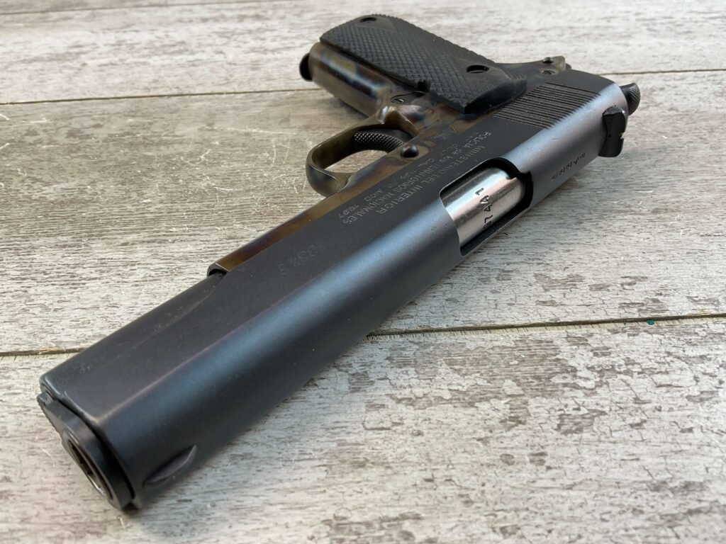 COLT D.G.F.M. - (F.M.A.P.) MOD 1927 11.25MM SEMI AUTO PISTOL, JAMES EARL JONES COLLECTION #5-10777-PF