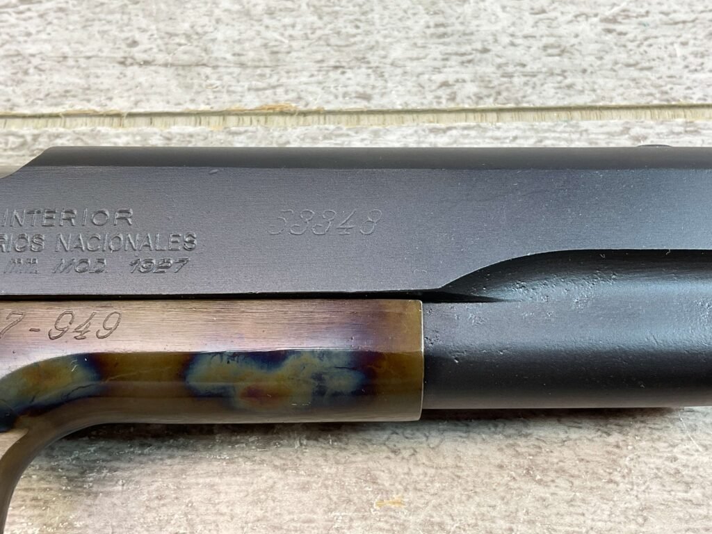 COLT D.G.F.M. - (F.M.A.P.) MOD 1927 11.25MM SEMI AUTO PISTOL, JAMES EARL JONES COLLECTION #5-10777-PF