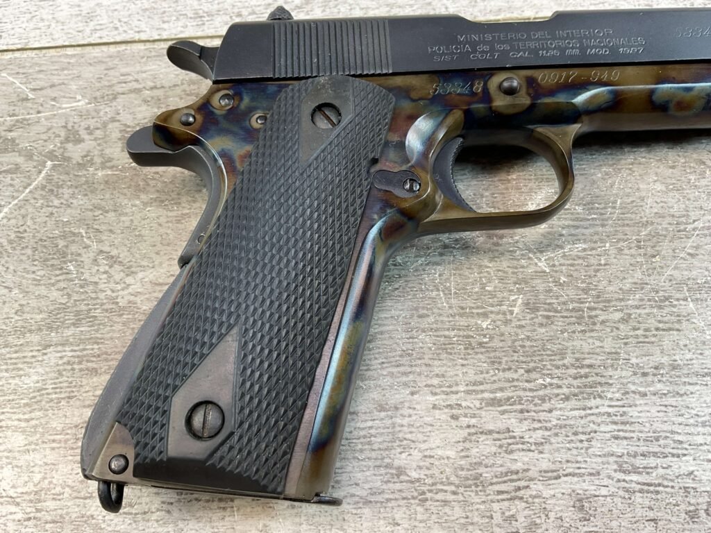 COLT D.G.F.M. - (F.M.A.P.) MOD 1927 11.25MM SEMI AUTO PISTOL, JAMES EARL JONES COLLECTION #5-10777-PF