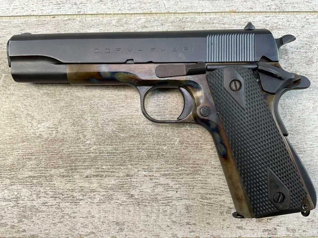 COLT D.G.F.M. - (F.M.A.P.) MOD 1927 11.25MM SEMI AUTO PISTOL, JAMES EARL JONES COLLECTION #5-10777-PF