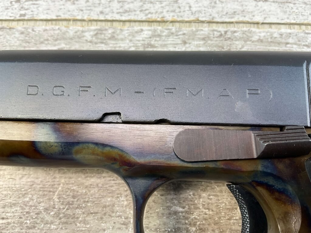 COLT D.G.F.M. - (F.M.A.P.) MOD 1927 11.25MM SEMI AUTO PISTOL, JAMES EARL JONES COLLECTION #5-10777-PF