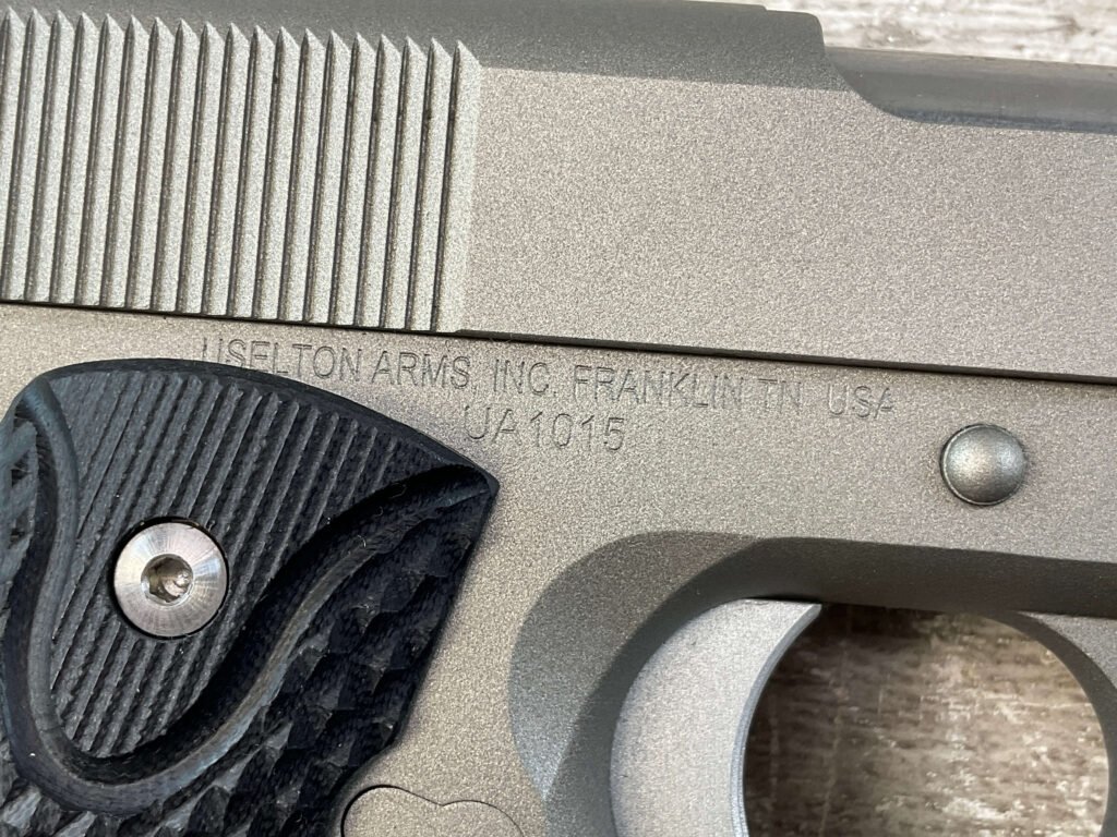 USELTON ARMS INC 1911A1 .45 ACP SEMI AUTO PISTOL, JAMES EARL JONES COLLECTION #5-10778-PF