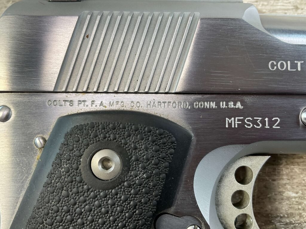 COLT McCORMICK OFFICER .45 ACP SEMI AUTO PISTOL, JAMES EARL JONES COLLECTION #5-10779-PF