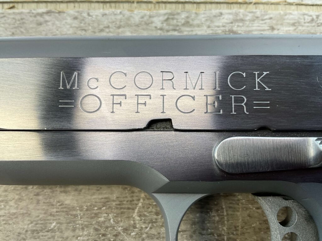 COLT McCORMICK OFFICER .45 ACP SEMI AUTO PISTOL, JAMES EARL JONES COLLECTION #5-10779-PF