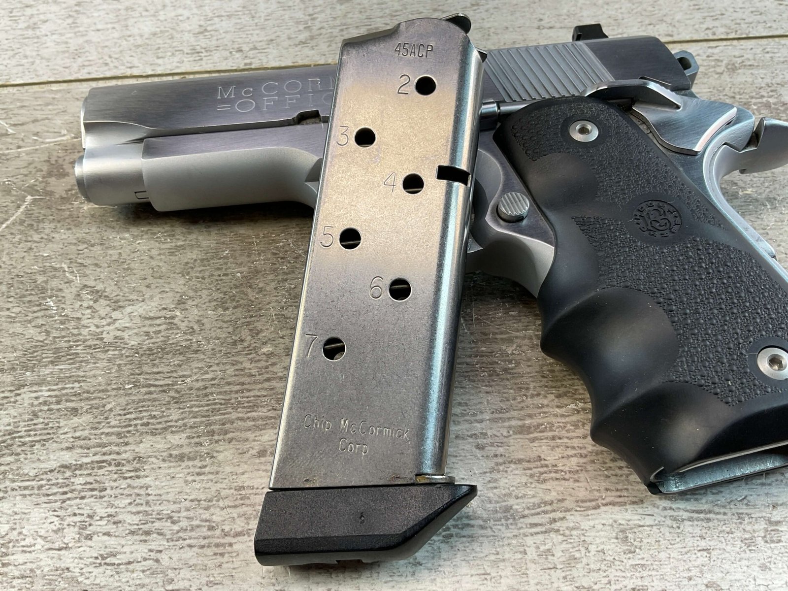 COLT McCORMICK OFFICER .45 ACP SEMI AUTO PISTOL, JAMES EARL JONES