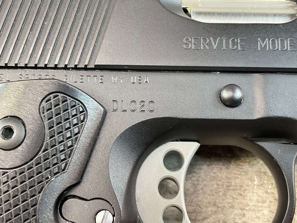 D&L SPORTS SERVICE MODEL .45 ACP SEMI AUTO PISTOL, JAMES EARL JONES COLLECTION #5-10780