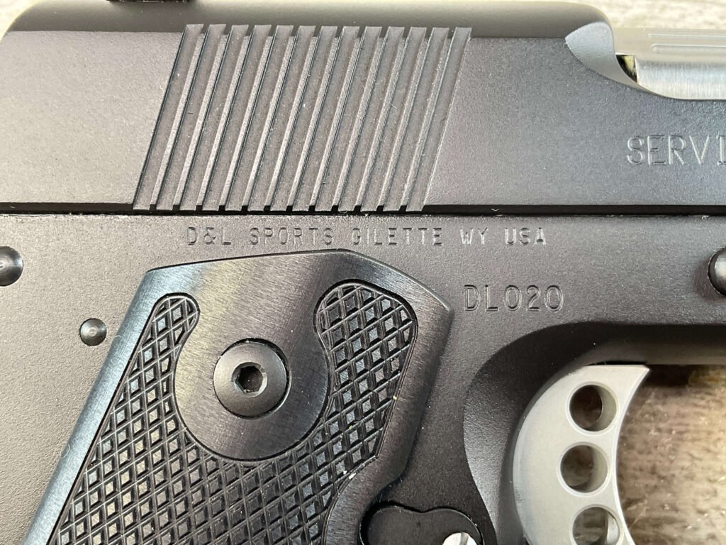 D&L SPORTS SERVICE MODEL .45 ACP SEMI AUTO PISTOL, JAMES EARL JONES COLLECTION #5-10780