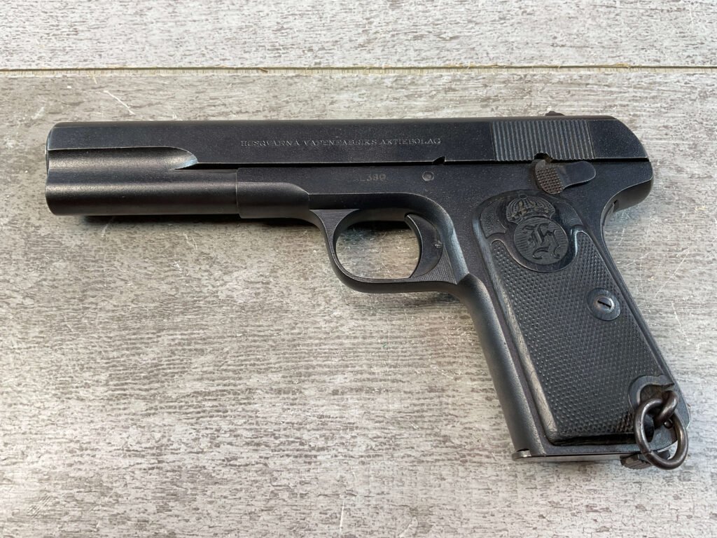 HUSQVARNA 1907 .380 CAL SEMI AUTO PISTOL, JAMES EARL JONES COLLECTION #5-10796