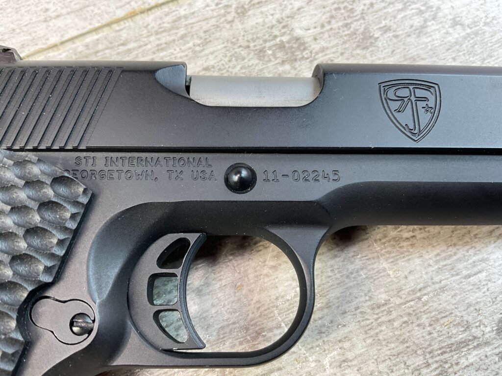 STI INTERNATIONAL "RED JACKET FIREARMS" 1911 .45 ACP SEMI AUTO PISTOL, JAMES EARL JONES COLLECTION #5-10800