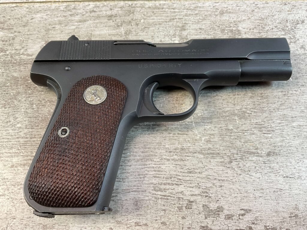 COLT 1903 POCKET HAMMERLESS .32 AUTO SEMI AUTO PISTOL, JAMES EARL JONES COLLECTION, US PROPERTY MARKED & MINTY #5-10802