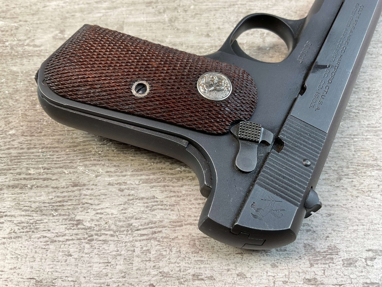 COLT 1903 POCKET HAMMERLESS .32 AUTO SEMI AUTO PISTOL, JAMES