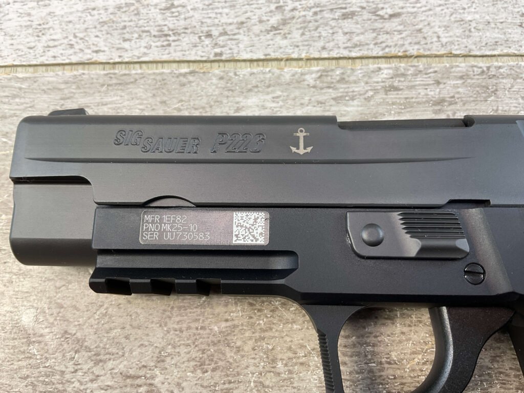 SIG SAUER P226 MK25 9MM SEMI AUTO PISTOL, JAMES EARL JONES COLLECTION, MINTY #5-10803