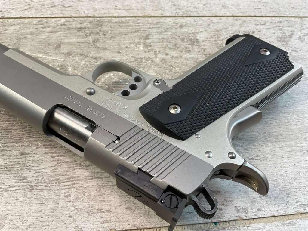 KIMBER RIMFIRE TARGET 1911 .17 MACH 2 SEMI AUTO PISTOL, JAMES EARL JONES COLLECTION, LIKE NEW #5-10807