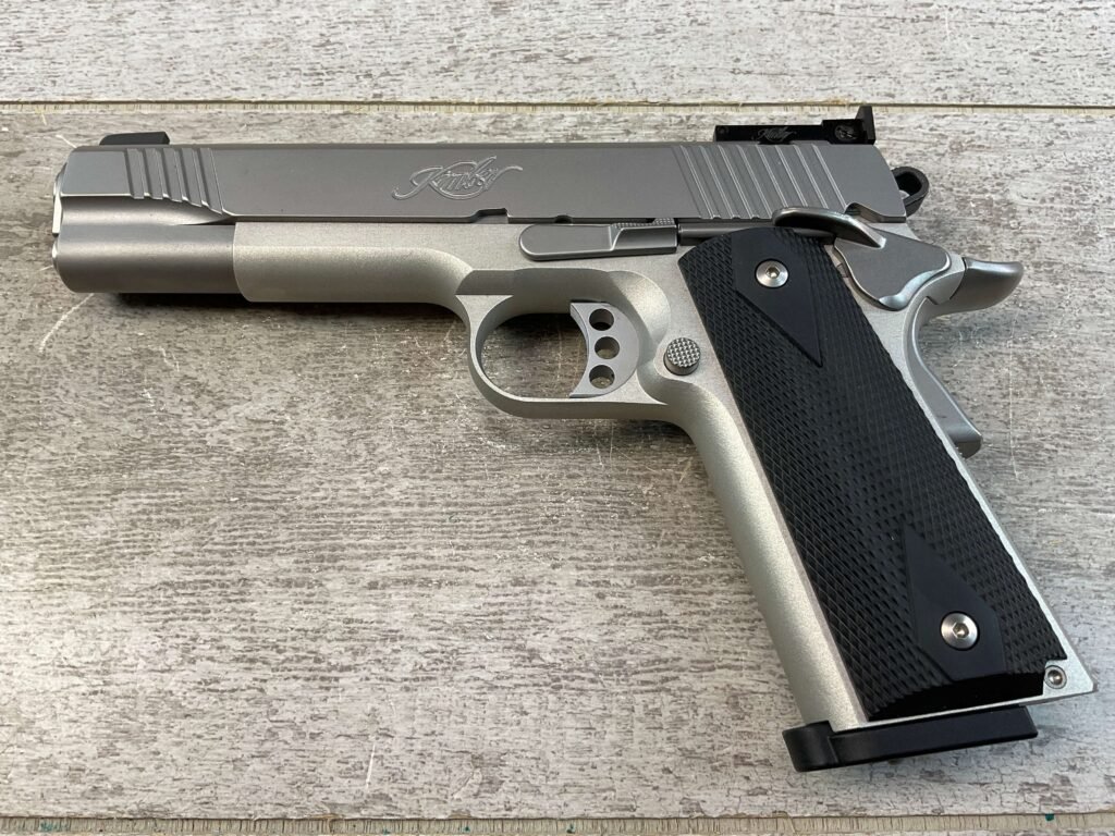 KIMBER RIMFIRE TARGET 1911 .17 MACH 2 SEMI AUTO PISTOL, JAMES EARL JONES COLLECTION, LIKE NEW #5-10807