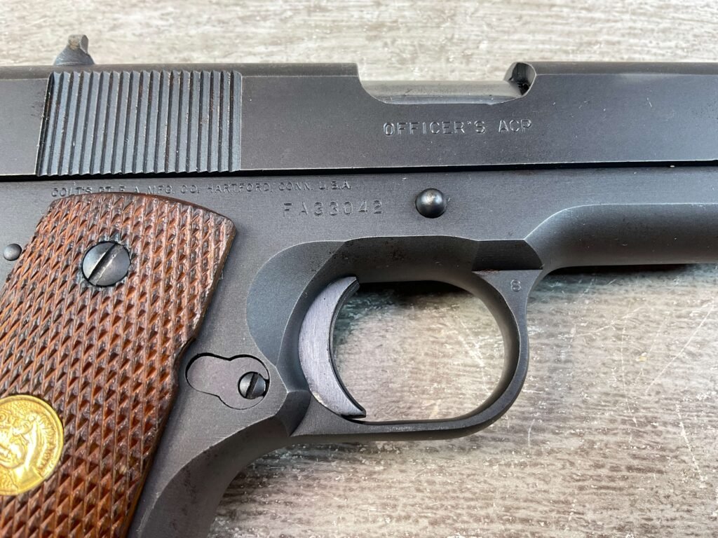 COLT OFFICERS ACP MODEL SERIES 80 MATTE FINISH .45 ACP SEMI AUTO PISTOL, JAMES EARL JONES COLLECTION #5-10808