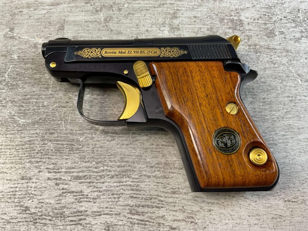 BERETTA EL 950BS .25 CAL SEMI AUTO PISTOL, JAMES EARL JONES COLLECTION #5-10809