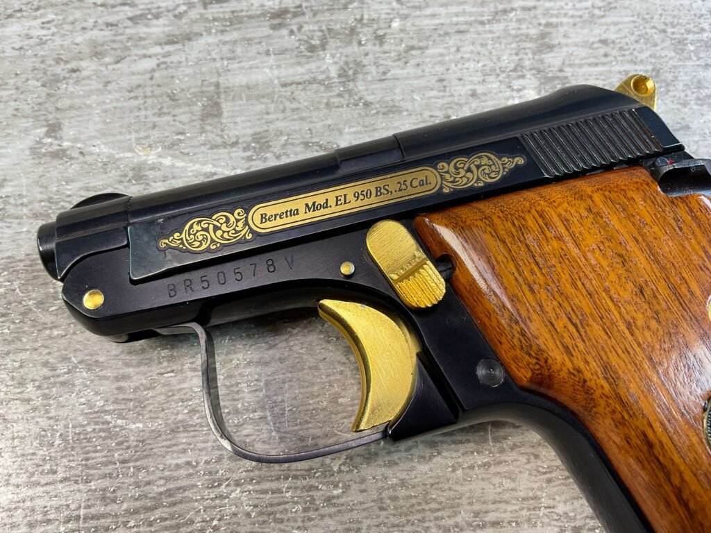 BERETTA EL 950BS .25 CAL SEMI AUTO PISTOL, JAMES EARL JONES COLLECTION #5-10809