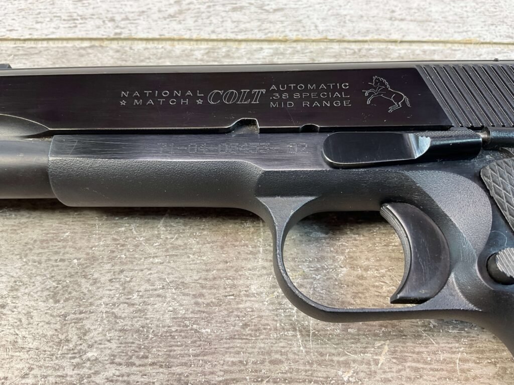 COLT 38 SPECIAL MID RANGE NATIONAL MATCH .45 ACP SEMI AUTO PISTOL, JAMES EARL JONES COLLECTION #5-10813
