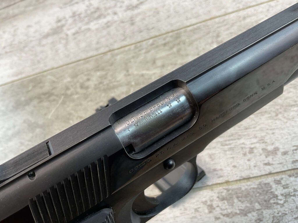 COLT 38 SPECIAL MID RANGE NATIONAL MATCH .45 ACP SEMI AUTO PISTOL, JAMES EARL JONES COLLECTION #5-10813