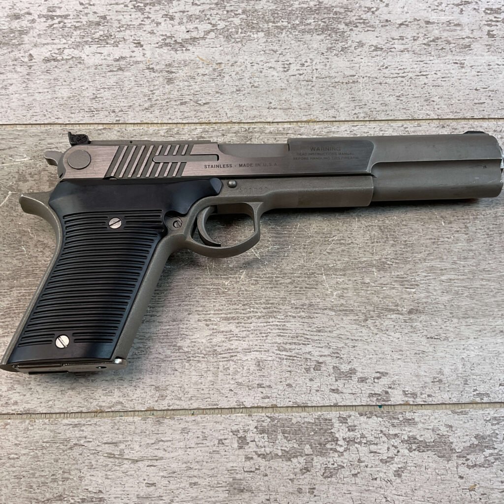 AMT AUTO MAG IV 45 WIN MAG STAINLESS SEMI AUTO PISTOL, JAMES EARL JONES COLLECTION #5-10814