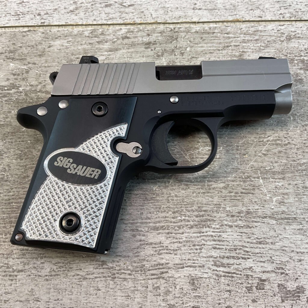 SIG SAUER P238 380 ACP TWO-TONE SEMI AUTO PISTOL, JAMES EARL JONES COLLECTION #5-10815