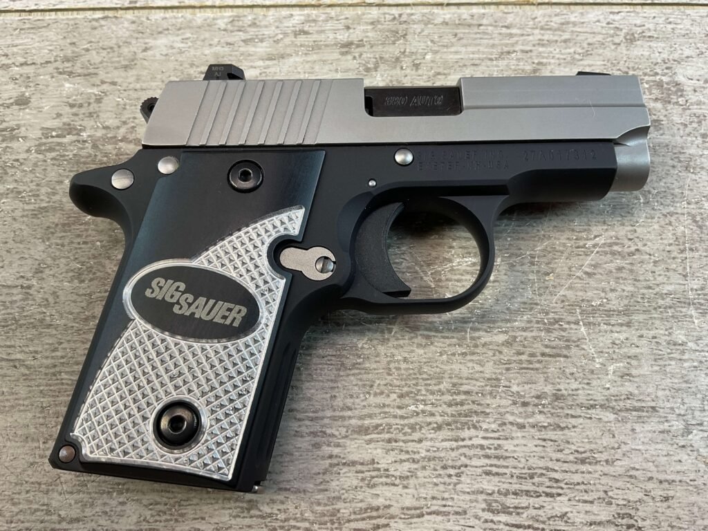 SIG SAUER P238 380 ACP TWO-TONE SEMI AUTO PISTOL, JAMES EARL JONES COLLECTION #5-10815