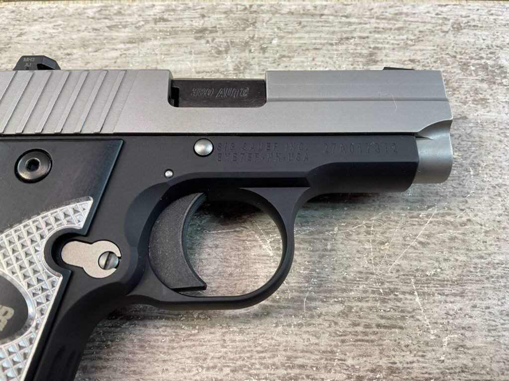 SIG SAUER P238 380 ACP TWO-TONE SEMI AUTO PISTOL, JAMES EARL JONES COLLECTION #5-10815