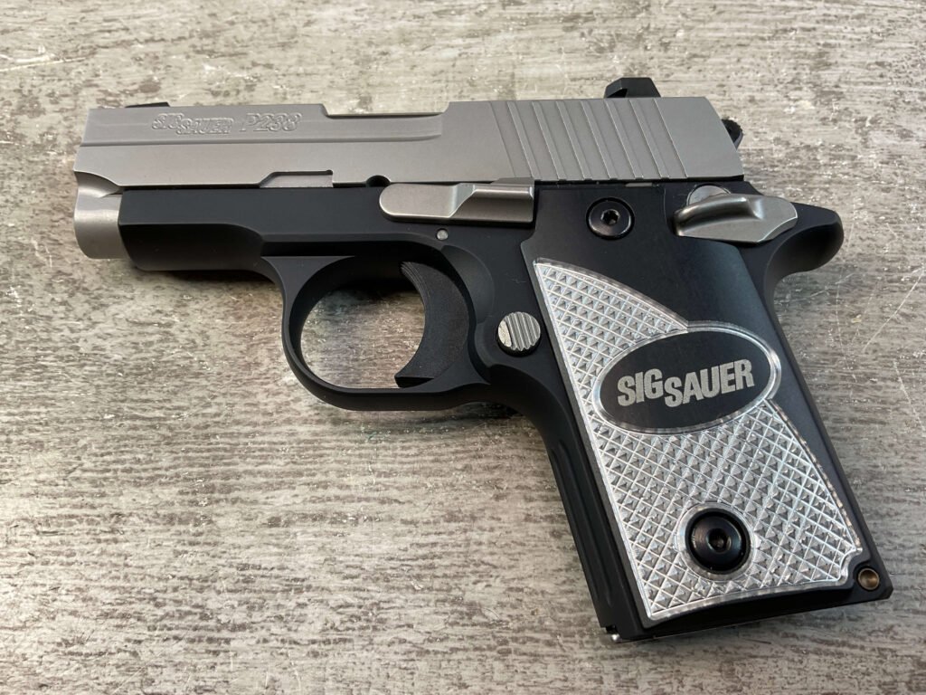 SIG SAUER P238 380 ACP TWO-TONE SEMI AUTO PISTOL, JAMES EARL JONES COLLECTION #5-10815