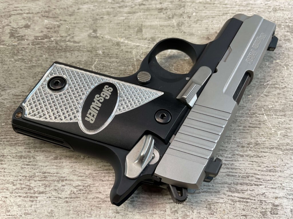 SIG SAUER P238 380 ACP TWO-TONE SEMI AUTO PISTOL, JAMES EARL JONES COLLECTION #5-10815