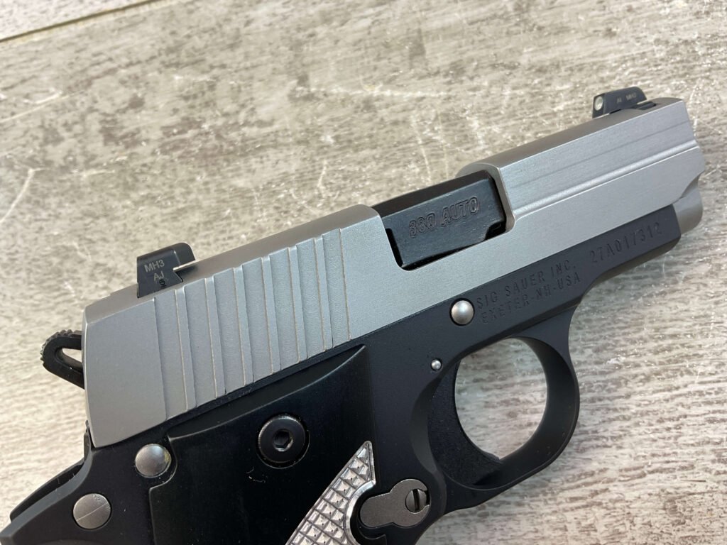 SIG SAUER P238 380 ACP TWO-TONE SEMI AUTO PISTOL, JAMES EARL JONES COLLECTION #5-10815