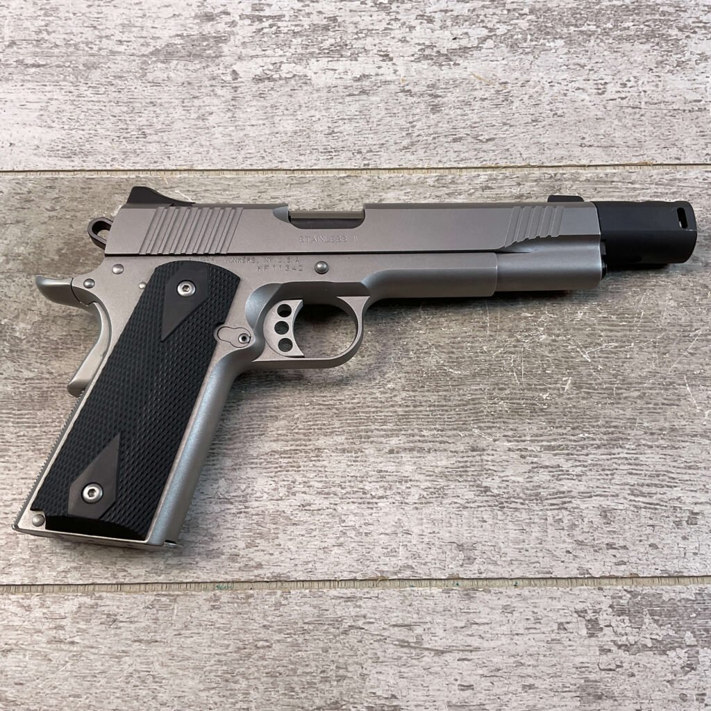 KIMBER STIANLESS II 9X25 SEMI AUTO PISTOL, JAMES EARL JONES COLLECTION #5-10817