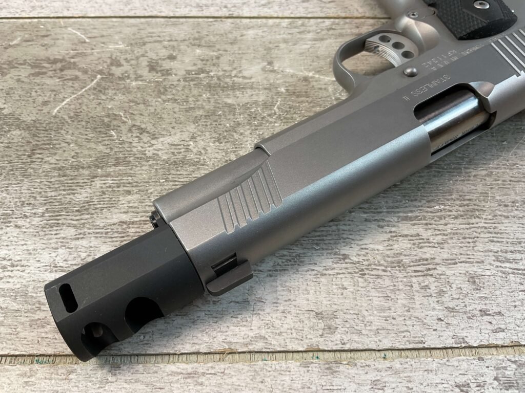 KIMBER STIANLESS II 9X25 SEMI AUTO PISTOL, JAMES EARL JONES COLLECTION #5-10817