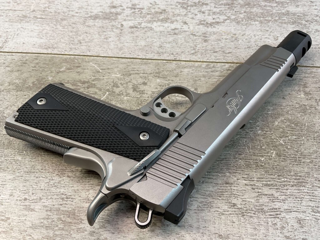 KIMBER STIANLESS II 9X25 SEMI AUTO PISTOL, JAMES EARL JONES COLLECTION #5-10817