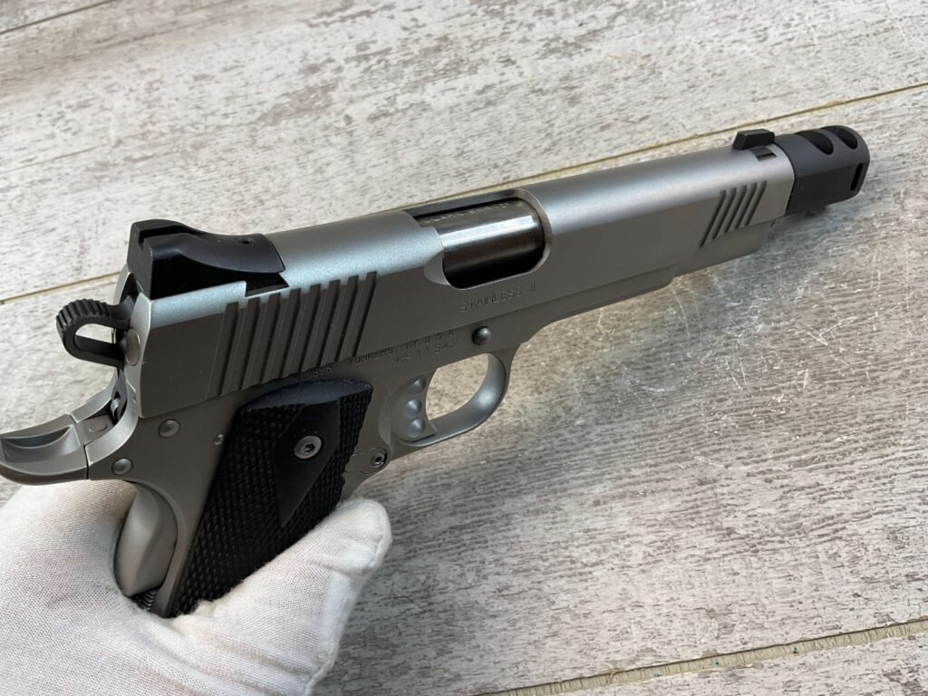 KIMBER STIANLESS II 9X25 SEMI AUTO PISTOL, JAMES EARL JONES COLLECTION #5-10817