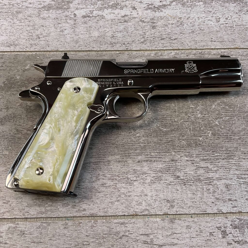 SPRINGFIELD ARMORY MODEL 1911-A1 .38 SUPER SEMI AUTO PISTOL, JAMES EARL JONES COLLECTION #5-10818