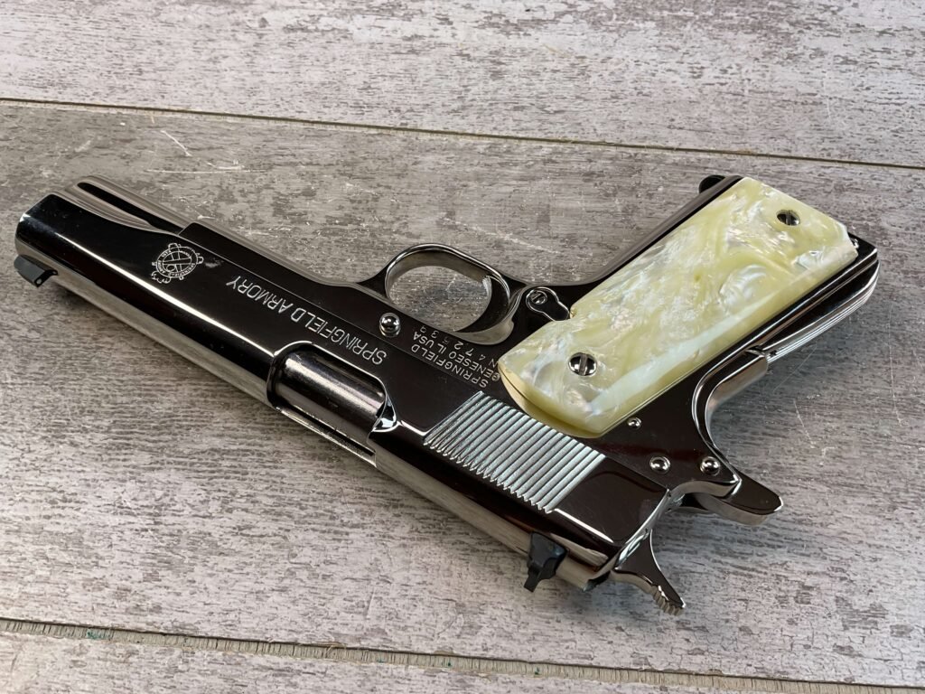 SPRINGFIELD ARMORY MODEL 1911-A1 .38 SUPER SEMI AUTO PISTOL, JAMES EARL JONES COLLECTION #5-10818