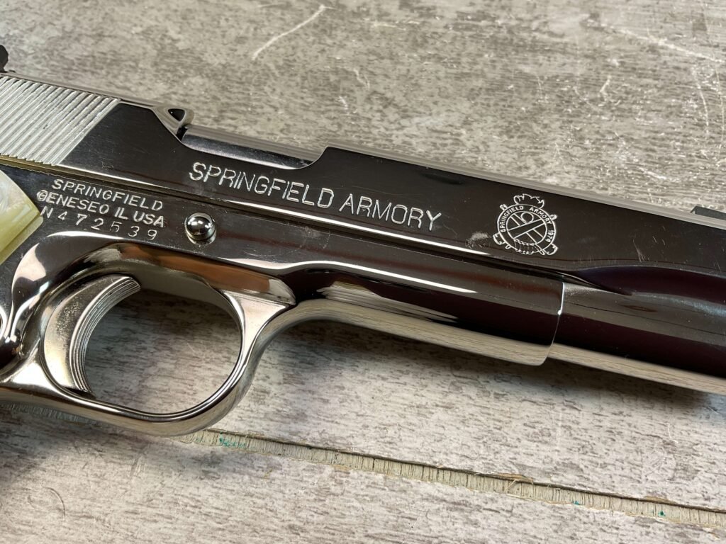 SPRINGFIELD ARMORY MODEL 1911-A1 .38 SUPER SEMI AUTO PISTOL, JAMES EARL JONES COLLECTION #5-10818