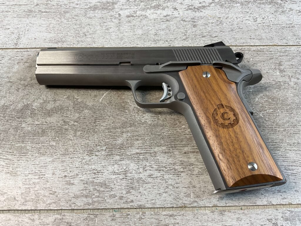 COONAN .357 MAGNUM 1911 STAINLESS SEMI AUTO PISTOL, JAMES EARL JONES COLLECTION, RARE #5-10820