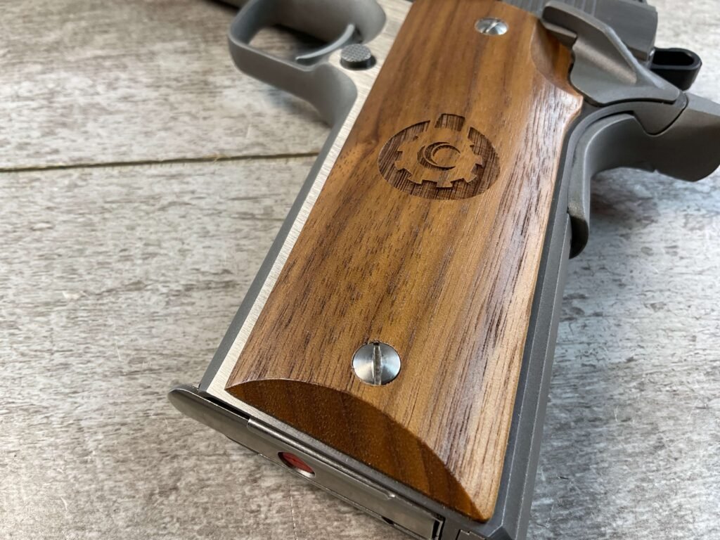 COONAN .357 MAGNUM 1911 STAINLESS SEMI AUTO PISTOL, JAMES EARL JONES COLLECTION, RARE #5-10820