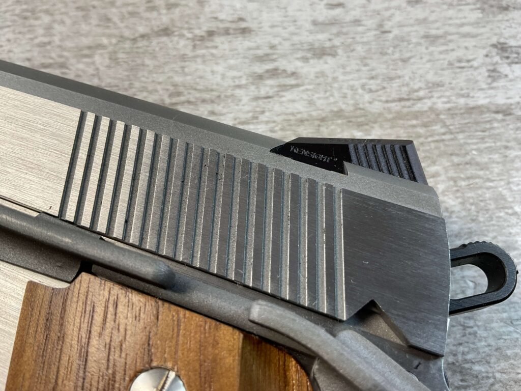 COONAN .357 MAGNUM 1911 STAINLESS SEMI AUTO PISTOL, JAMES EARL JONES COLLECTION, RARE #5-10820