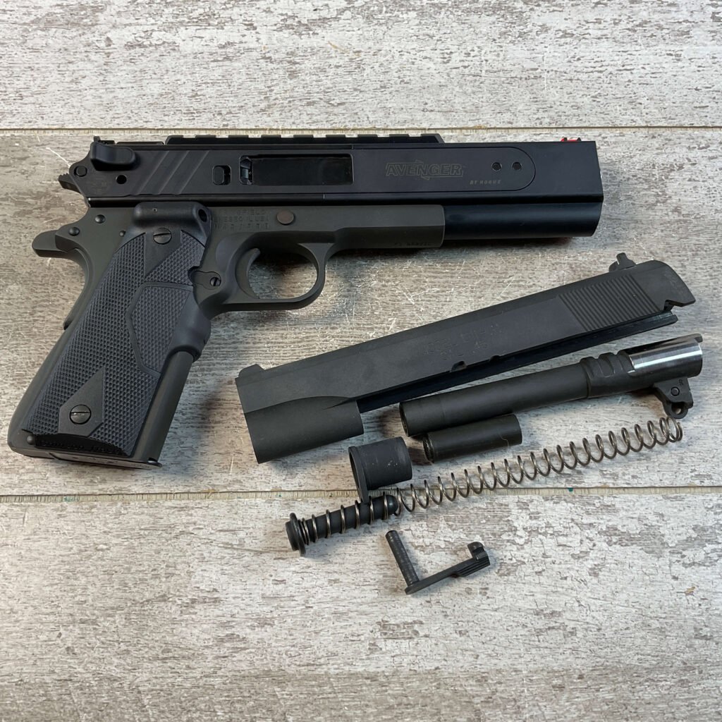 SPRINGFIELD ARMORY 1911 GOVT MOD 1911 .45 ACP SEMI AUTO PISTOL, JAMES EARL JONES COLLECTION, W/ HOGUE AVENGER SLIDE #5-10801