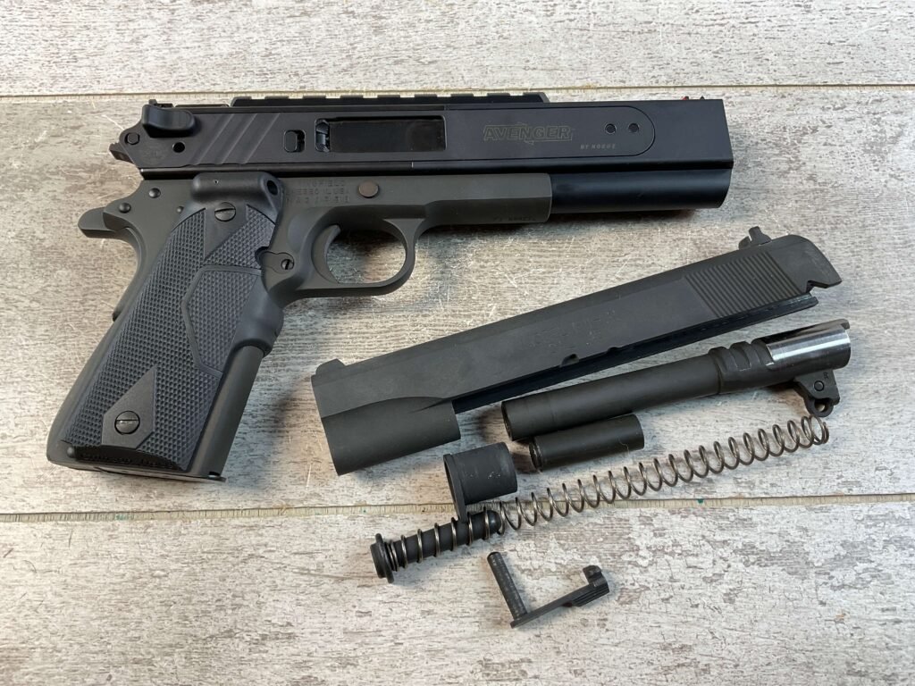 SPRINGFIELD ARMORY 1911 GOVT MOD 1911 .45 ACP SEMI AUTO PISTOL, JAMES EARL JONES COLLECTION, W/ HOGUE AVENGER SLIDE #5-10801