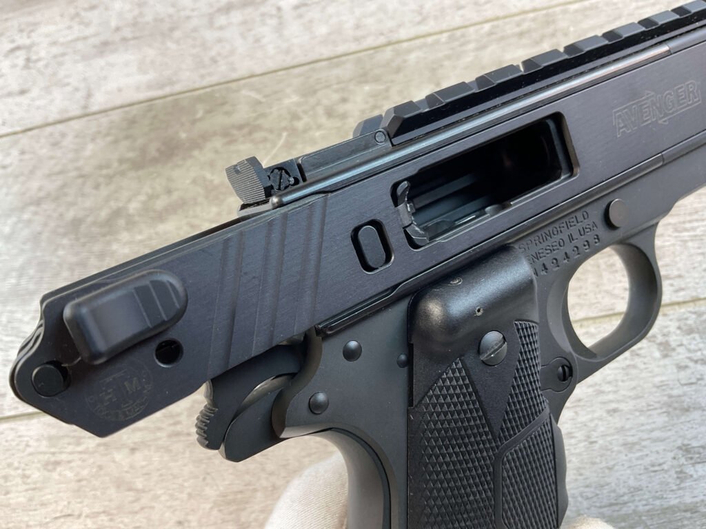 SPRINGFIELD ARMORY 1911 GOVT MOD 1911 .45 ACP SEMI AUTO PISTOL, JAMES EARL JONES COLLECTION, W/ HOGUE AVENGER SLIDE #5-10801