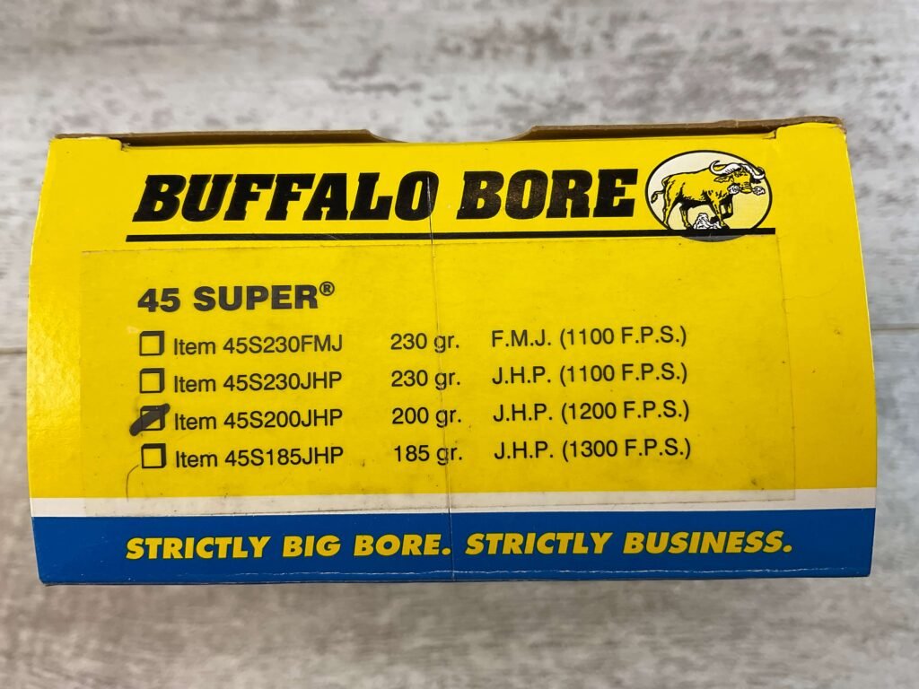 BUFFALO BORE .45 SUPER 200 GR. JHP PISTOL & HANDGUN AMMO #5-11082