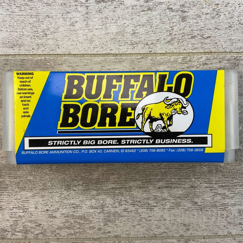 BUFFALO BORE HEAVY .444 MARLIN, 335 GR. LFN AMMO, UNOPENED BOX (QTY 20) #5-11084