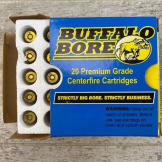 BUFFALO BORE STANDARD PRESSURE SHORT BARREL LOW FLASH HVY .38 SPL (NON+P), 158 GR. AMMO, FULL BOX (QTY 20) #5-11090