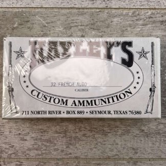 HAYLEY'S CUSTOM AMMUNITION 32 FRENCH AUTO / 7.65MM FRENCH AMMO, UNOPENED BOX #5-11091