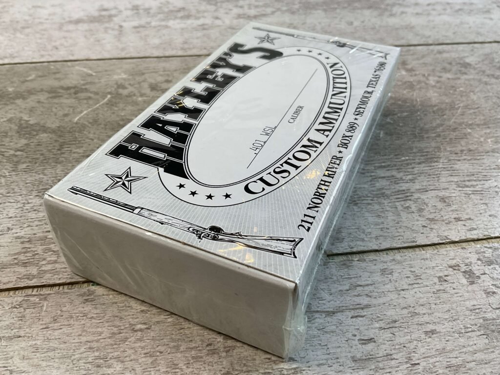 HAYLEY'S CUSTOM AMMUNITION .401 WSL AMMO, UNOPENED BOX (QTY 20) #5-11096