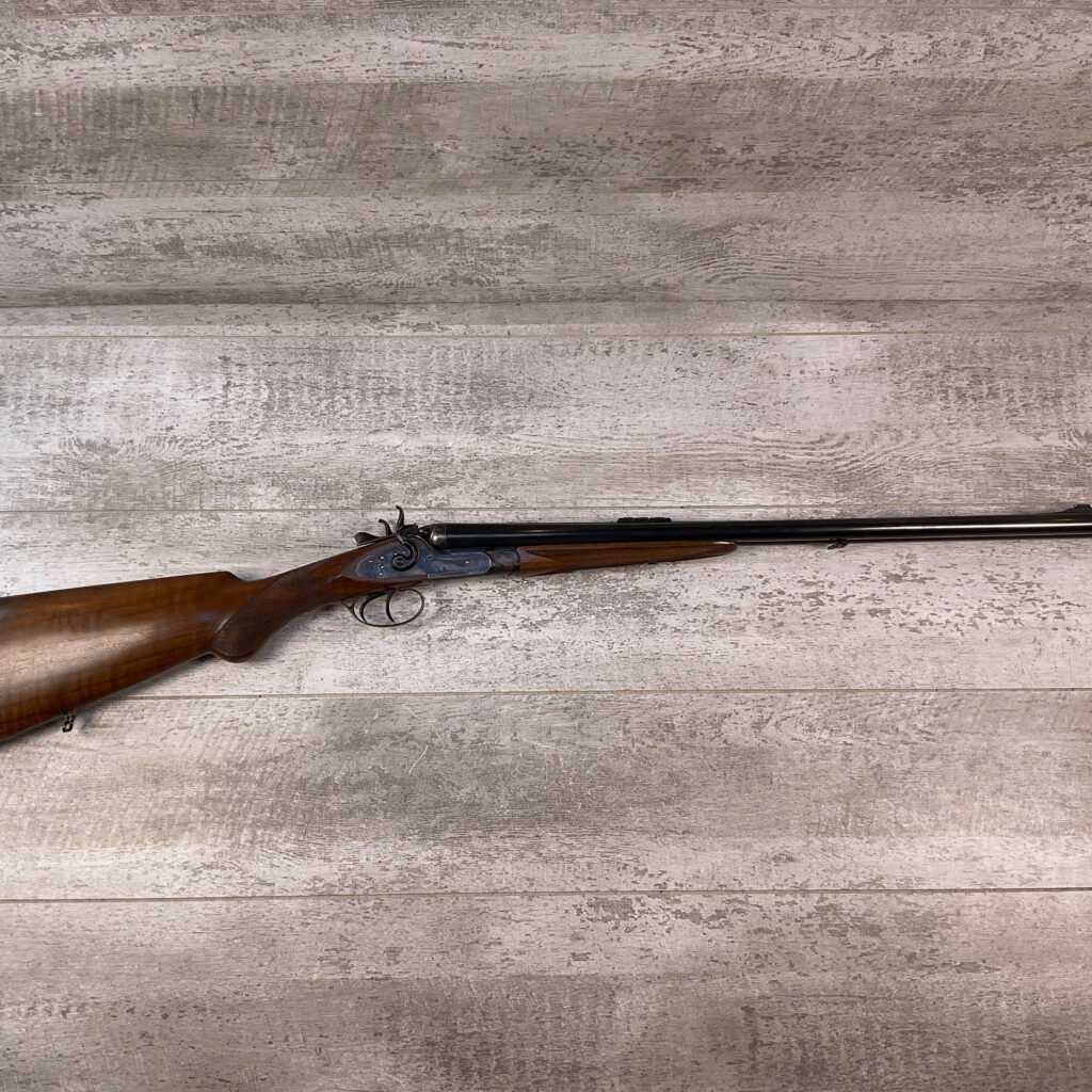 DIXIE GUN WORKS 45-70 SXS DOUBLE BARREL RIFLE, JAMES EARL JONES COLLECTION, LIKE NEW #5-11000